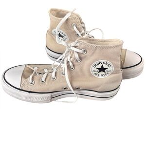 Converse Women's Beige High-Top Sneakers